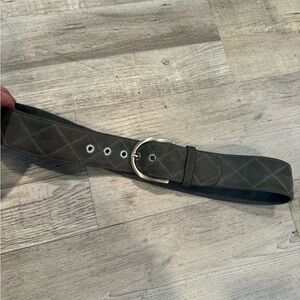 Tailored Sportsman Suede Quilted “C” belt